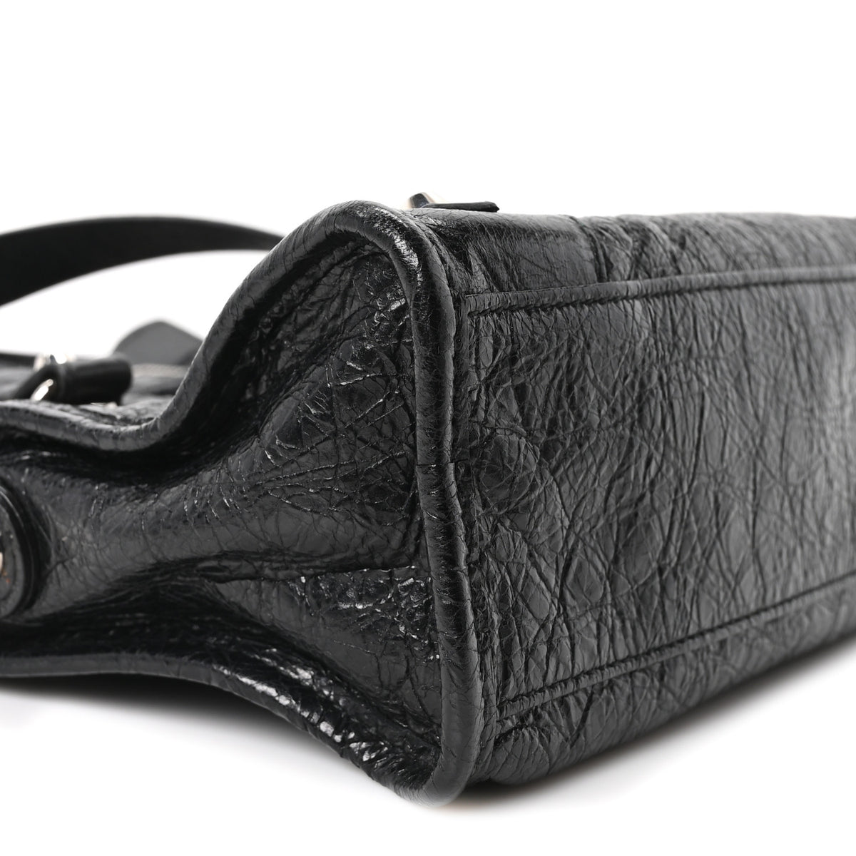 Balenciaga Agneau Classic Silver Hardware Mini City Black 10 of 11