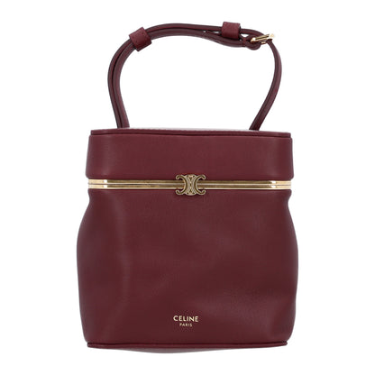 Celine Supple Calfskin Cube Frame Bag Syrah 1 of 9