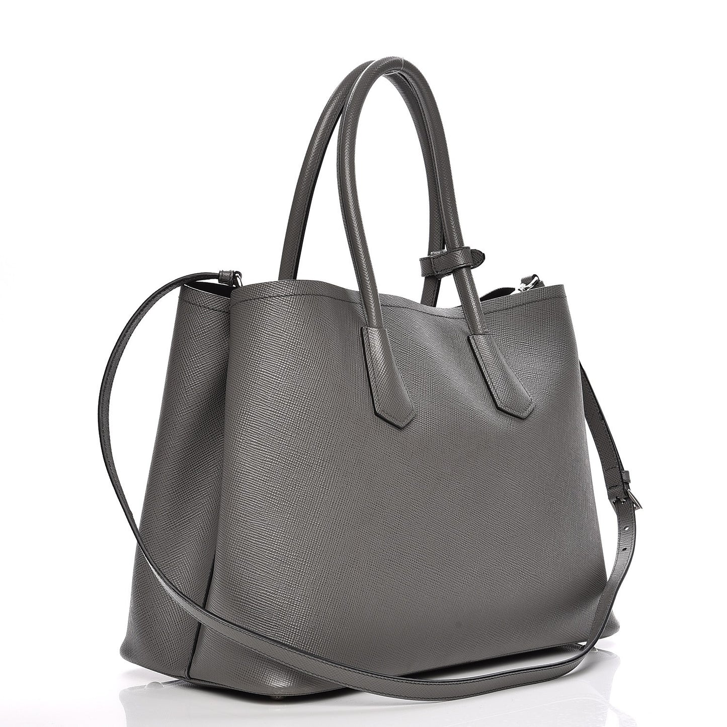 Saffiano Cuir Large Double Bag Marmo