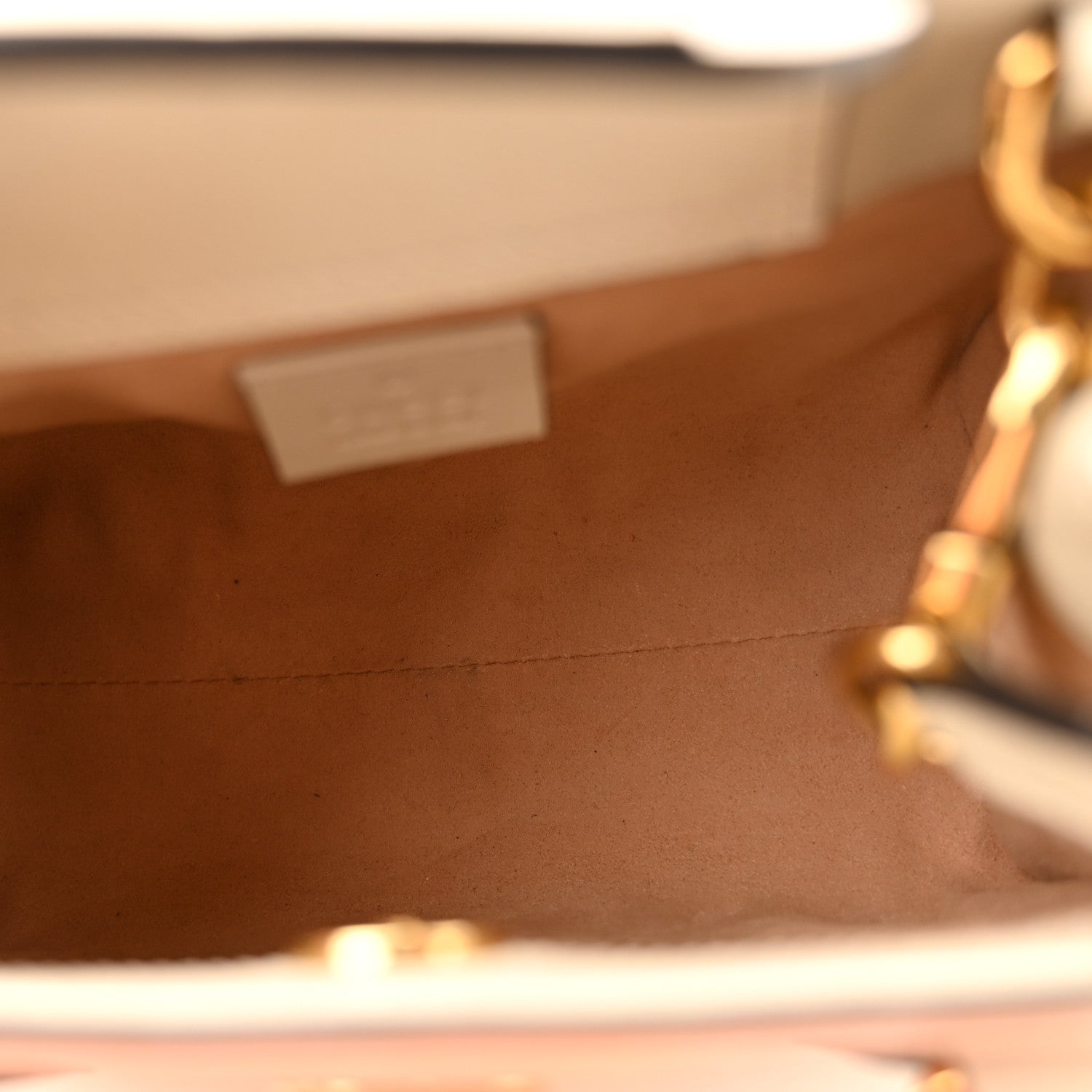 Gucci Wonka Grain Calfskin Mini Diana Tote Bag Mystic White Orange Fluo 5 of 13