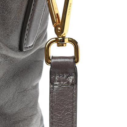 Prada Vitello Shine Top Handle Bag Fumo 18 of 25