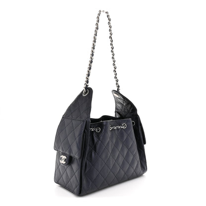 Chanel Caviar Quilted Small Chanel 25 Handbag Dark Navy 3 of 11