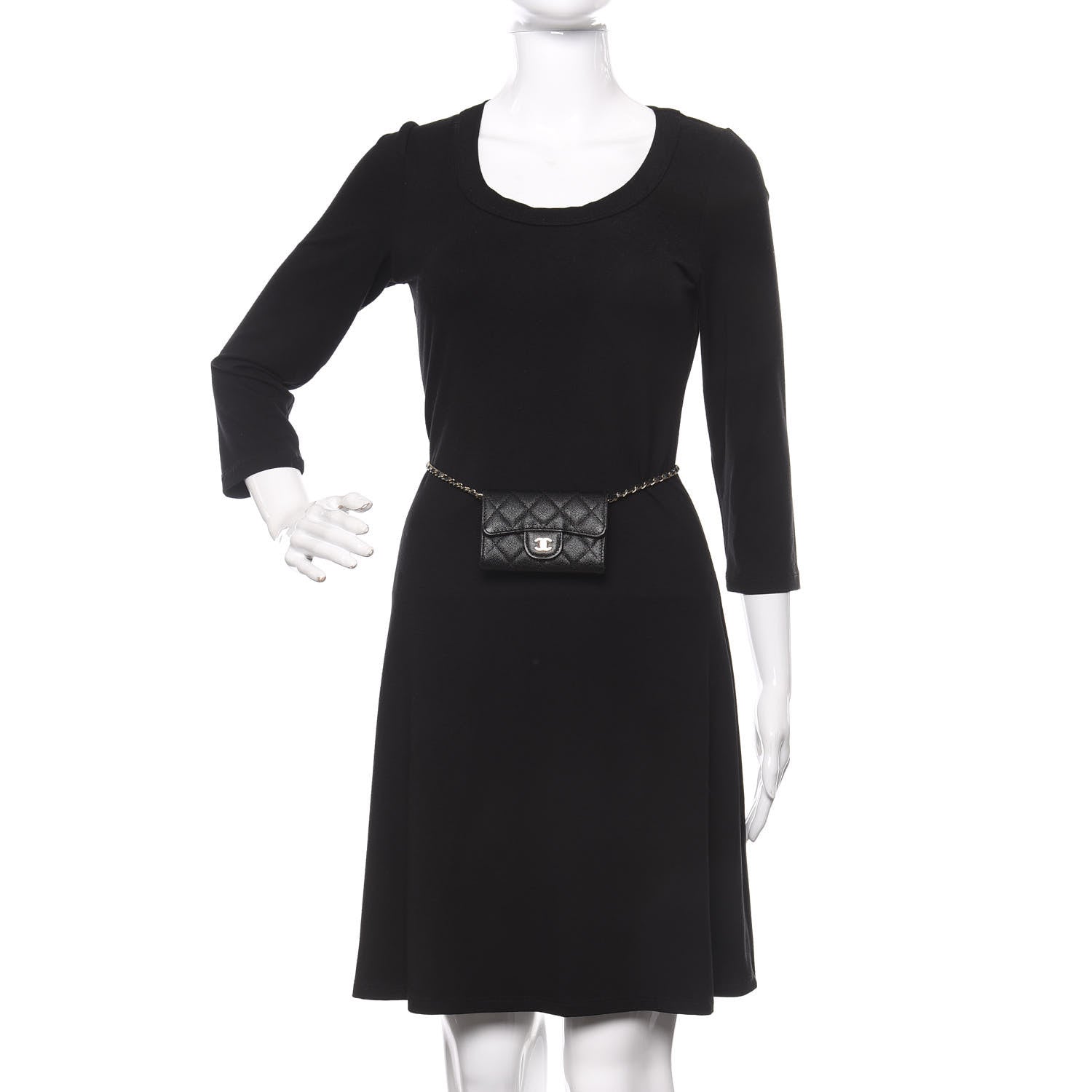Chanel Caviar Quilted Belt Bag Black 2 of 12