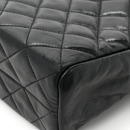 Chanel Lambskin Quilted Large Camera Case Black 14 of 16