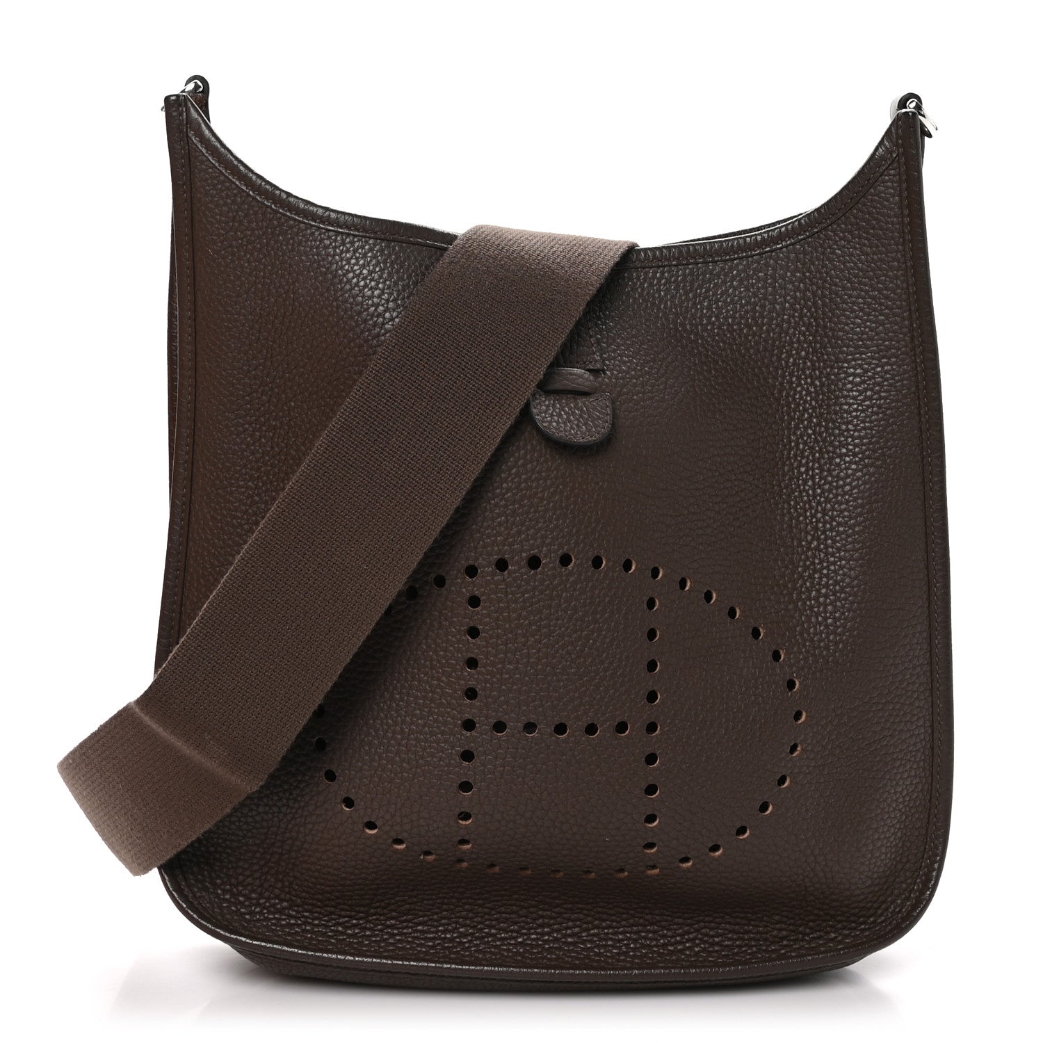 Hermes Taurillon Clemence Evelyne III PM Cacao 1 of 10