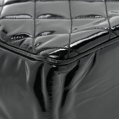 Chanel Patent Quilted Tote Black 14 of 17