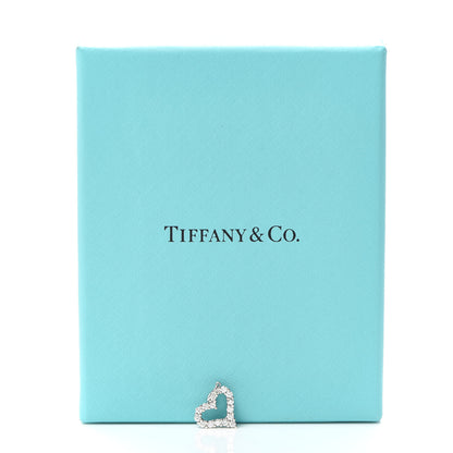 Tiffany Platinum Diamond Mini Heart Charm 4 of 4