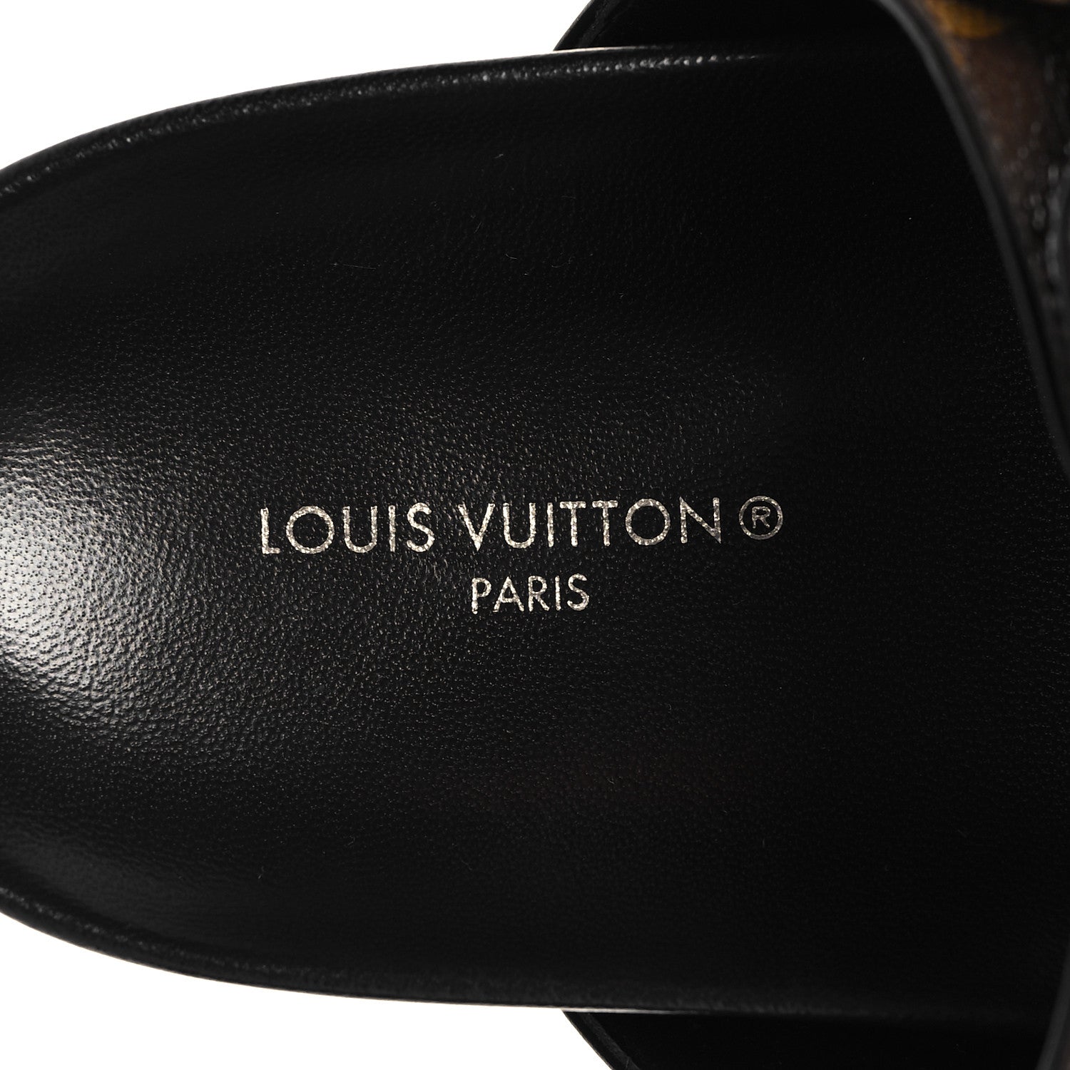 Louis Vuitton Monogram Bom Dia Mule Sandals 39 Black 9 of 10