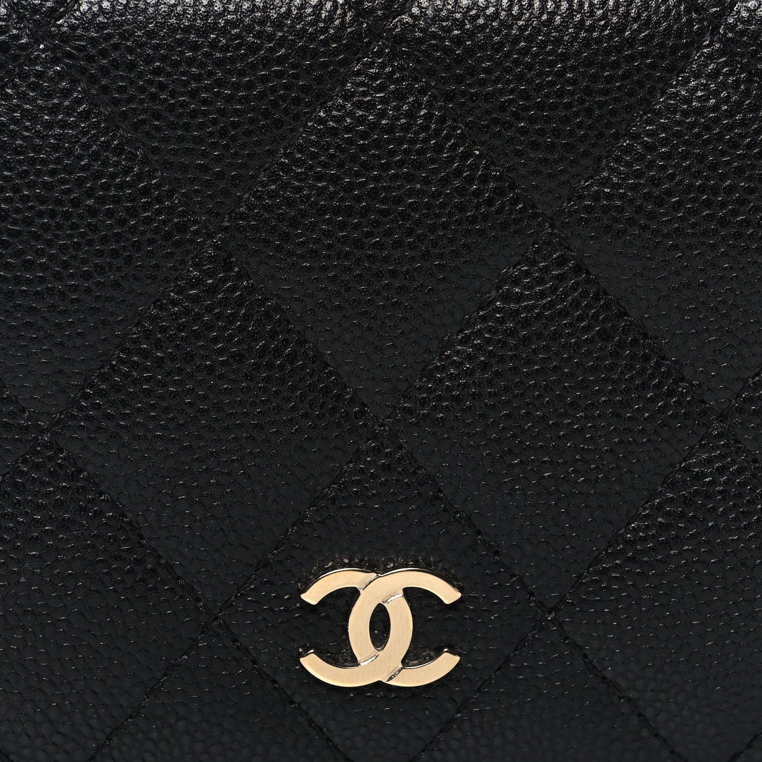 Chanel Caviar Quilted Compact Bifold Wallet Black 10 of 12