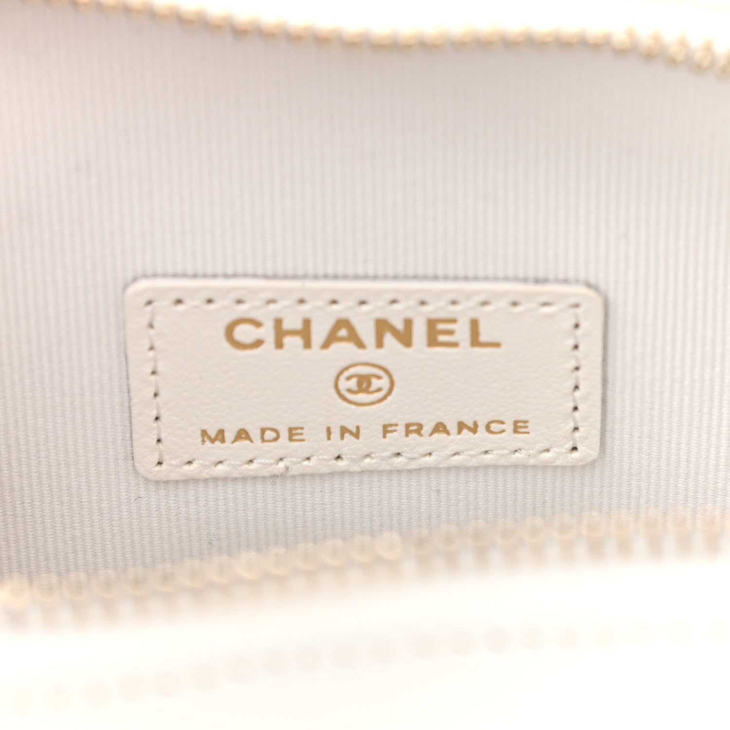 Chanel Lambskin Quilted CC In Love Heart Clutch With Chain White 6 of 11