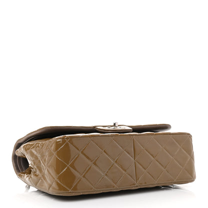 Chanel Patent Calfskin Quilted Jumbo Double Flap Grey 3 of 12