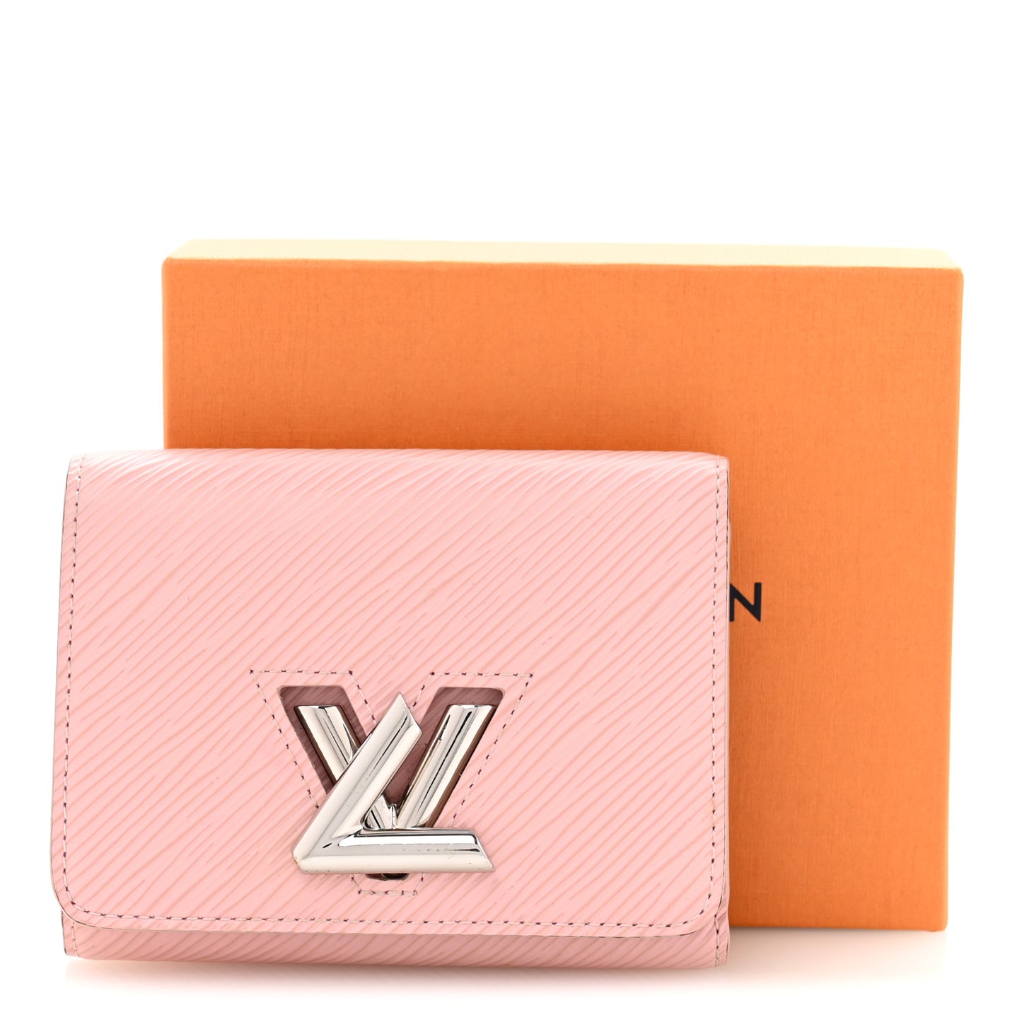 Epi Twist Compact Wallet Rose Ballerine