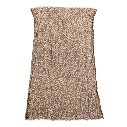 Louis Vuitton Cashmere Silk Leopard Etole Stole Marron 1 of 4