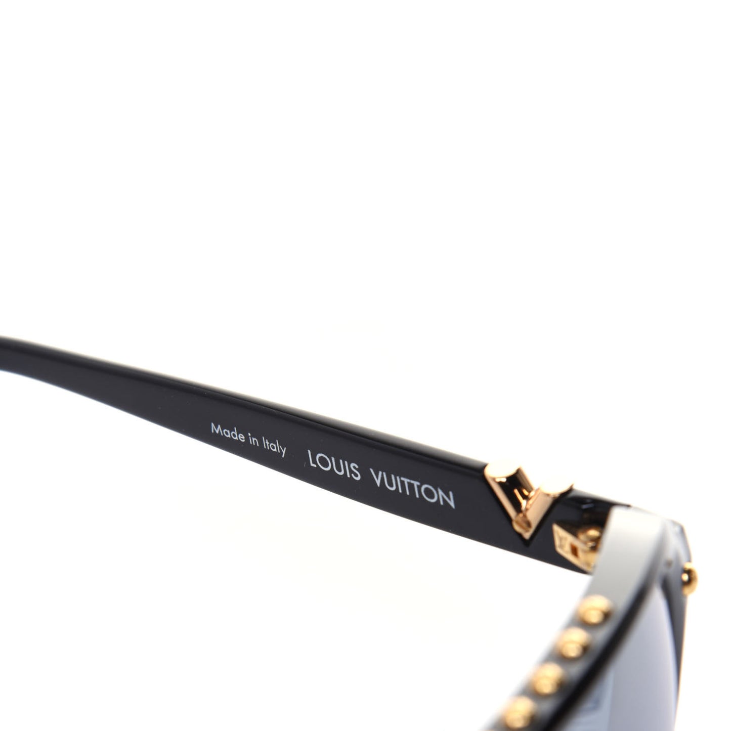 Acetate Aviator Serpico Studded Sunglasses Z2357E Black