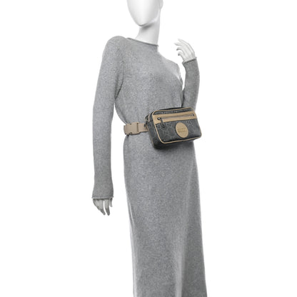 Gucci Econyl Nylon Monogram Off The Grid Belt Bag Graphite Grey New Plaster 2 of 11