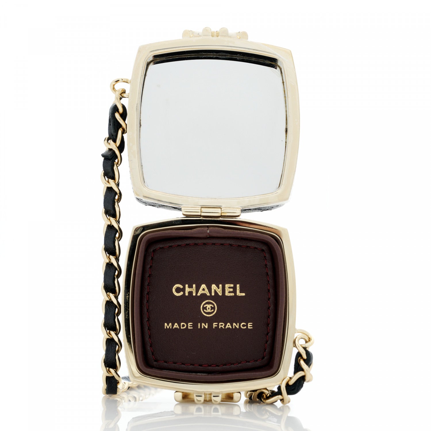 Chanel Lambskin Quilted Small Beauty Box Clutch With Chain Black 5 of 11