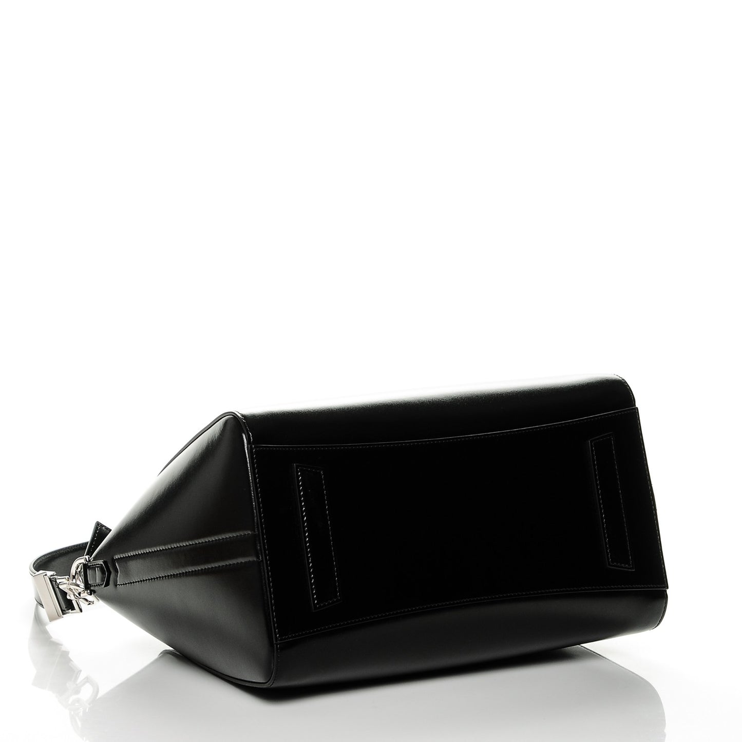 Shiny Lord Calfskin Medium Antigona Black