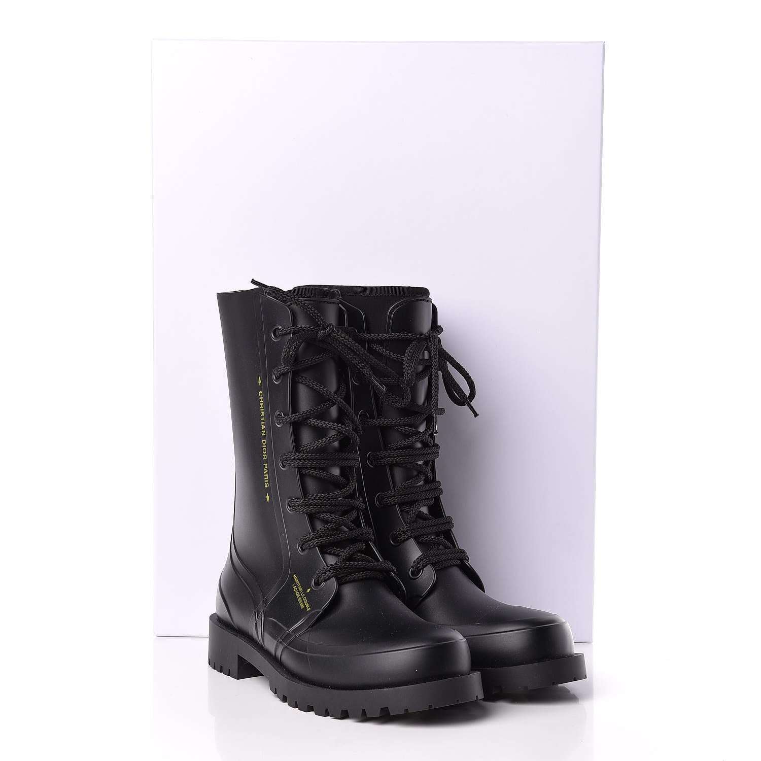 Christian Dior Rubber Diorcamp Low Boots 39 Black 7 of 7