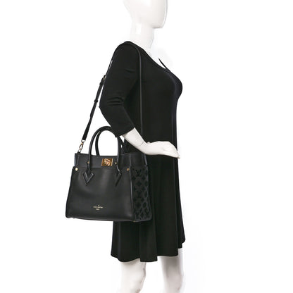 Louis Vuitton Calfskin Monogram Tufting On My Side Black 3 of 8