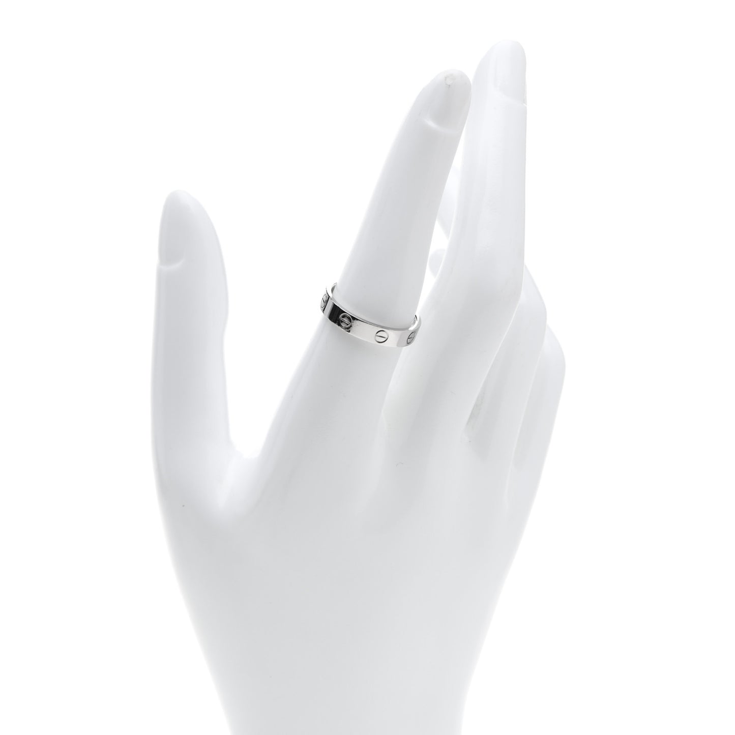 Platinum 3.5mm LOVE Wedding Band Ring 56 7.5