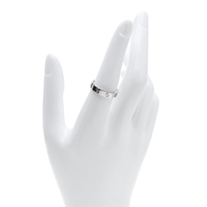 Cartier Platinum 3.5mm LOVE Wedding Band Ring 56 7.5 2 of 4