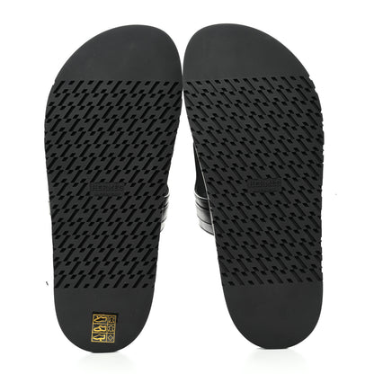 Hermes Calfskin Womens Empire Sandals 39 Black 5 of 8
