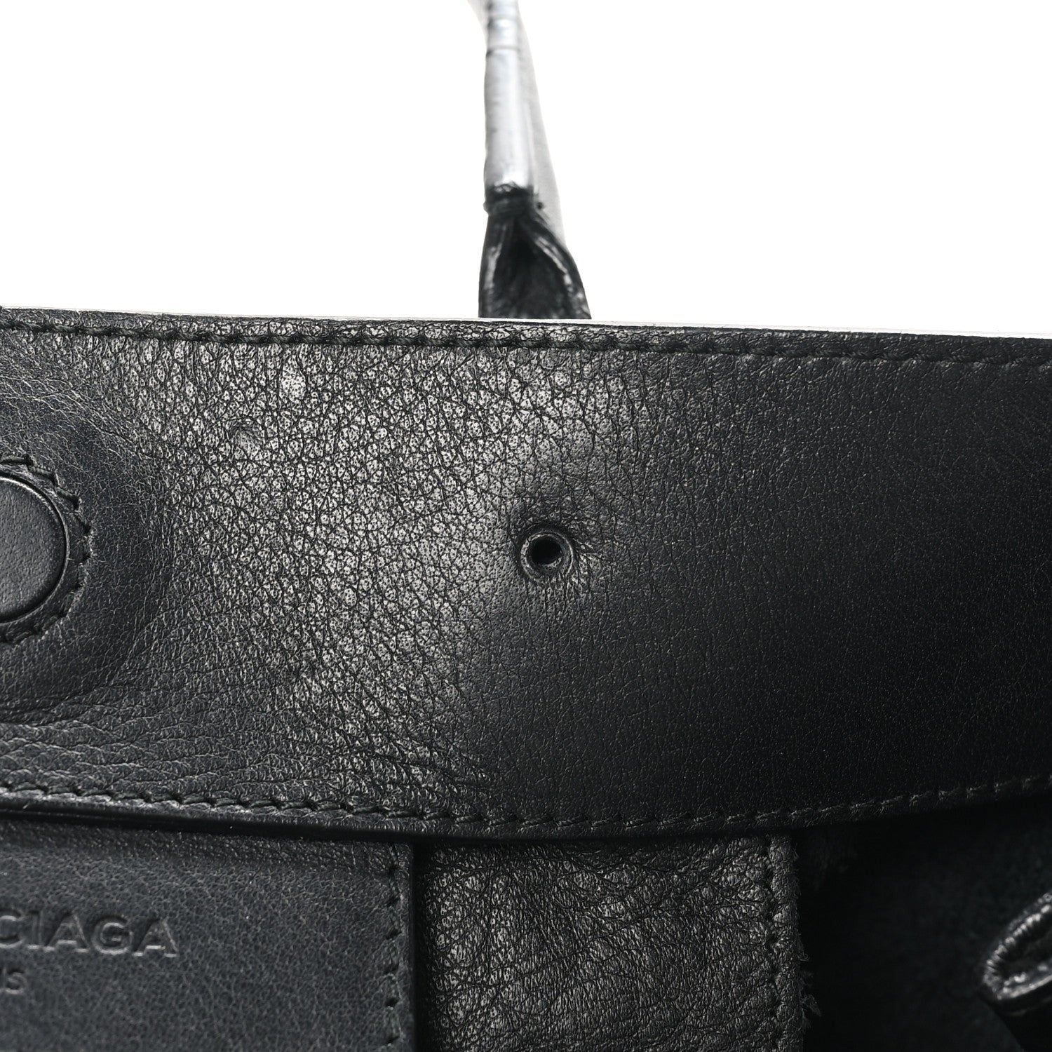 Balenciaga Veau Papier A6 Zip Around Tote Black 12 of 14