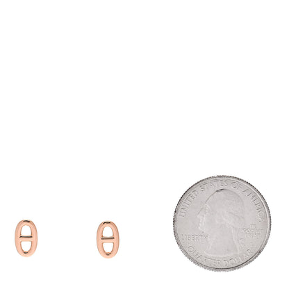 Hermes 18K Rose Gold TPM Farandole Stud Earrings 2 of 6