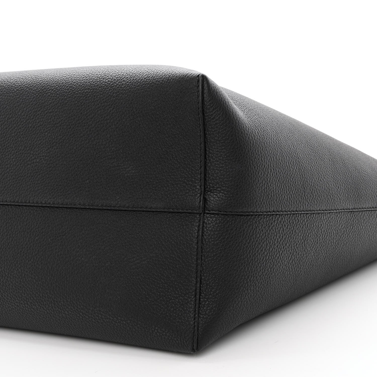 Alexander McQueen Grained Calfskin Skull Open Shopper Tote Black 9 of 14