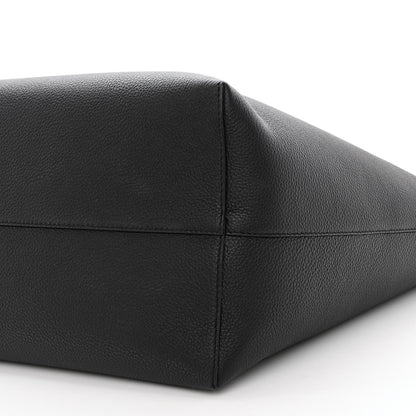 Alexander McQueen Grained Calfskin Skull Open Shopper Tote Black 9 of 14