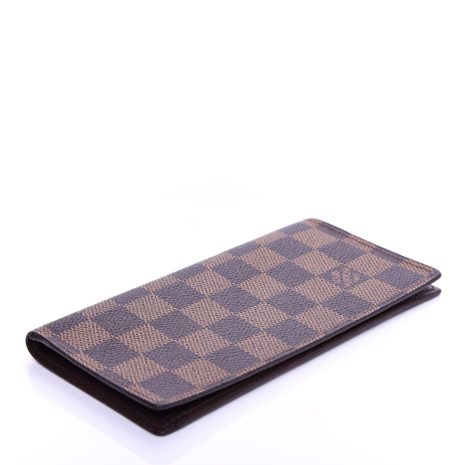 Louis Vuitton Damier Ebene Simple Checkbook Cover Wallet 4 of 7