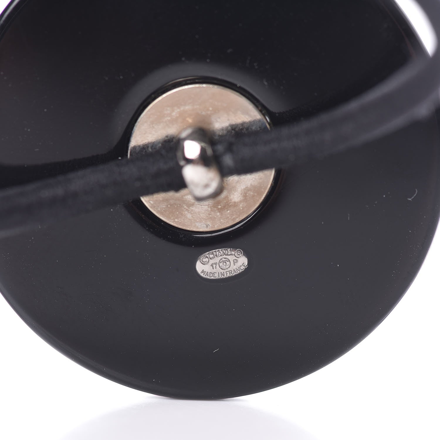 Chanel CC Hair Tie Black Multicolor 3 of 4