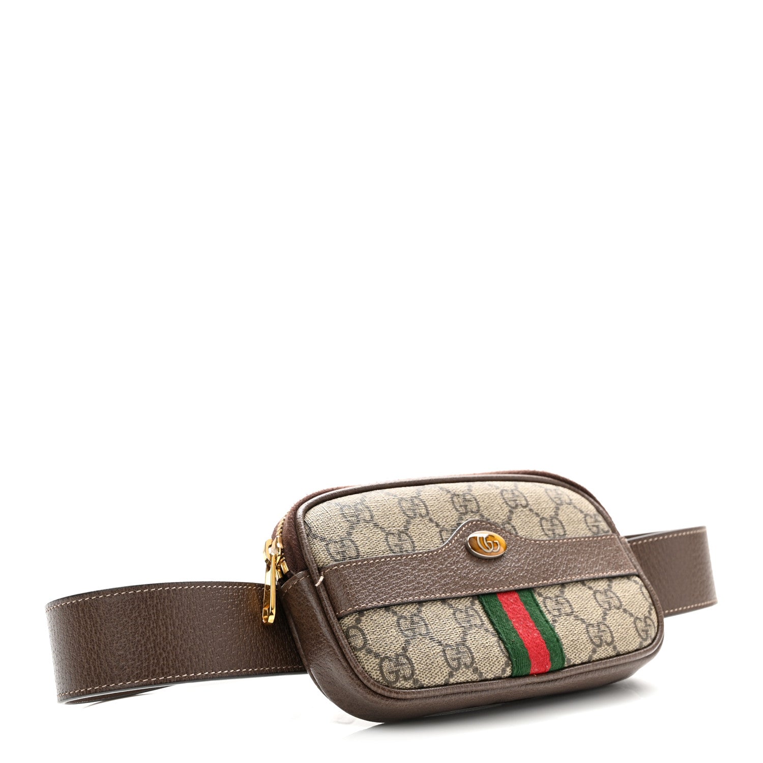 Gucci GG Supreme Monogram Ophidia Belted iPhone Case 85 34 Dark Brown 3 of 11
