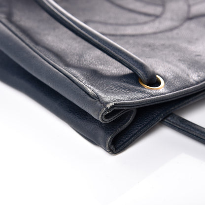 Chanel Caviar Timeless CC Shoulder Bag Navy Blue 11 of 19