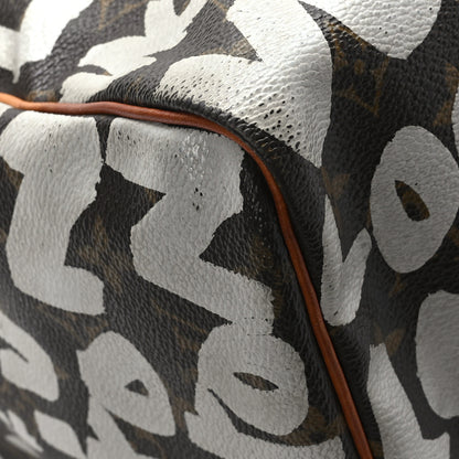 Louis Vuitton Monogram Graffiti Speedy 30 Silver 10 of 13