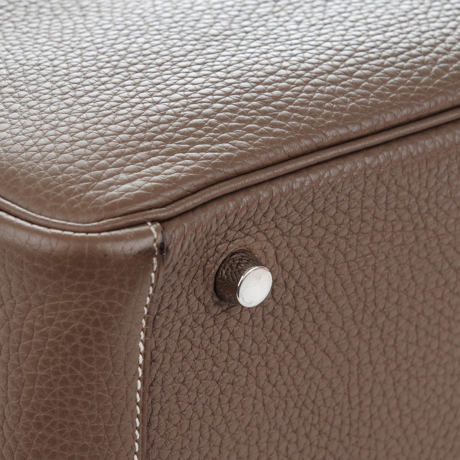 Hermes Taurillon Clemence Lindy 30 Etoupe 7 of 11