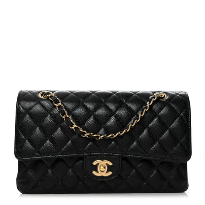 Chanel Caviar Quilted Medium Double Flap Black 1 of 10