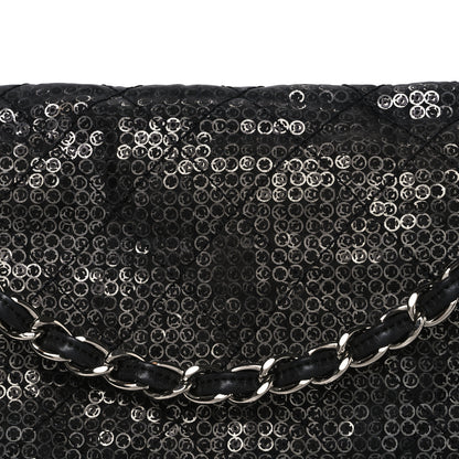 Chanel Hidden Sequin Maxi Flap Black 8 of 11