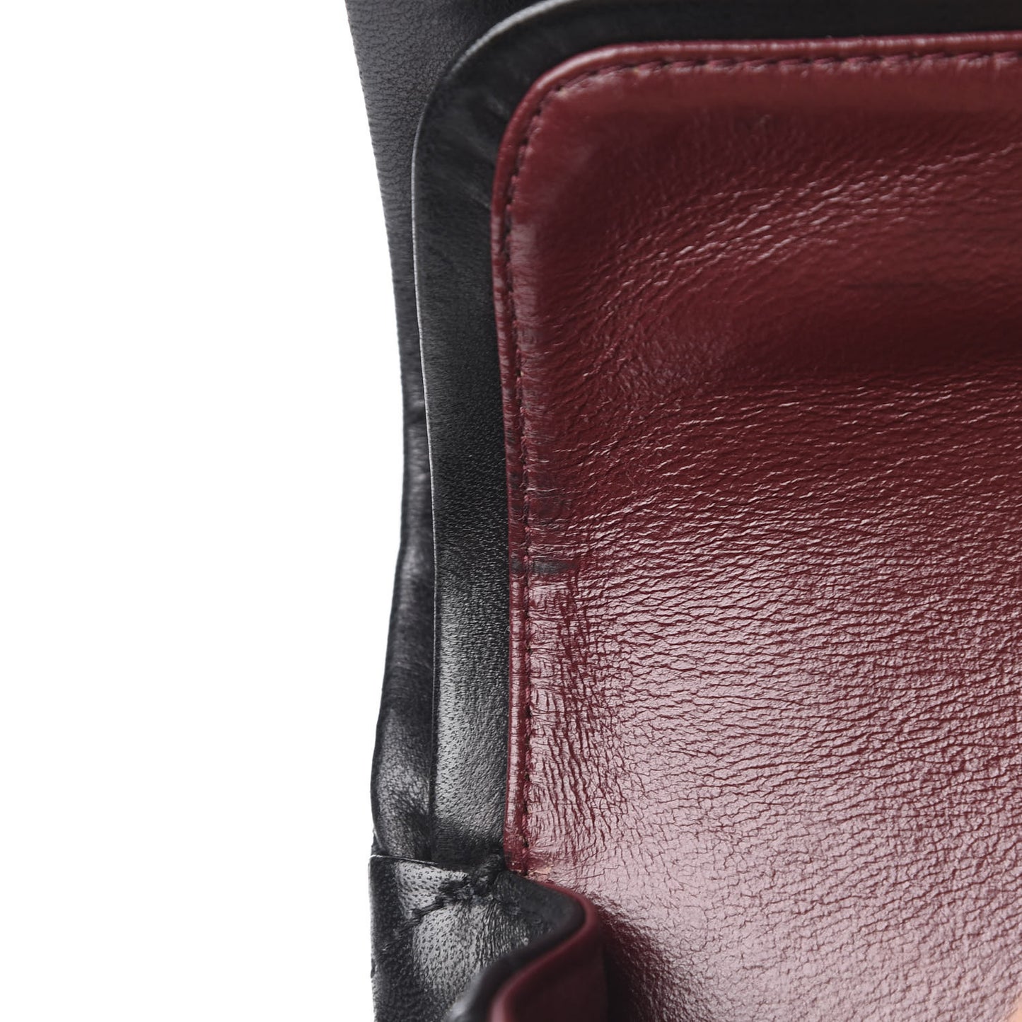 Lambskin Quilted Small Double Flap Black