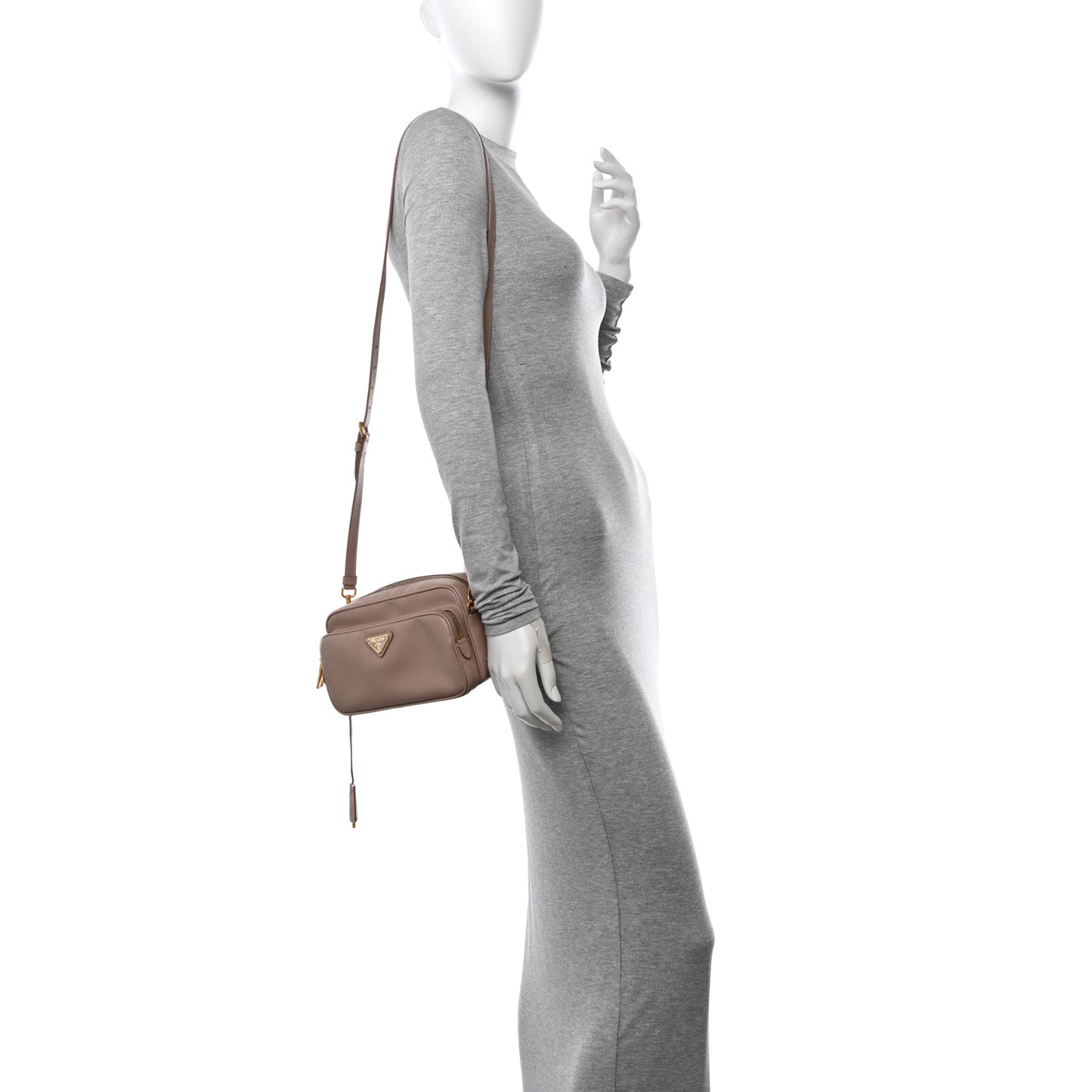 Saffiano Camera Case Crossbody Bag Cammeo