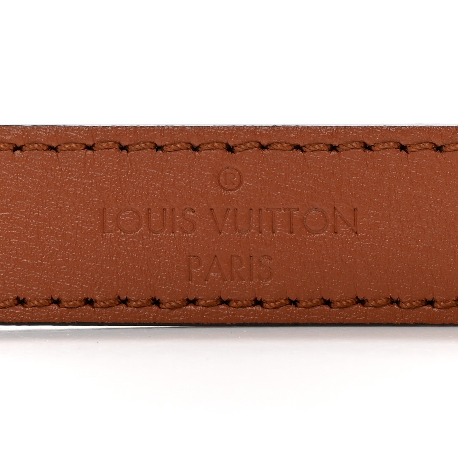 Louis Vuitton lv brown calfskin strap 3 of 6