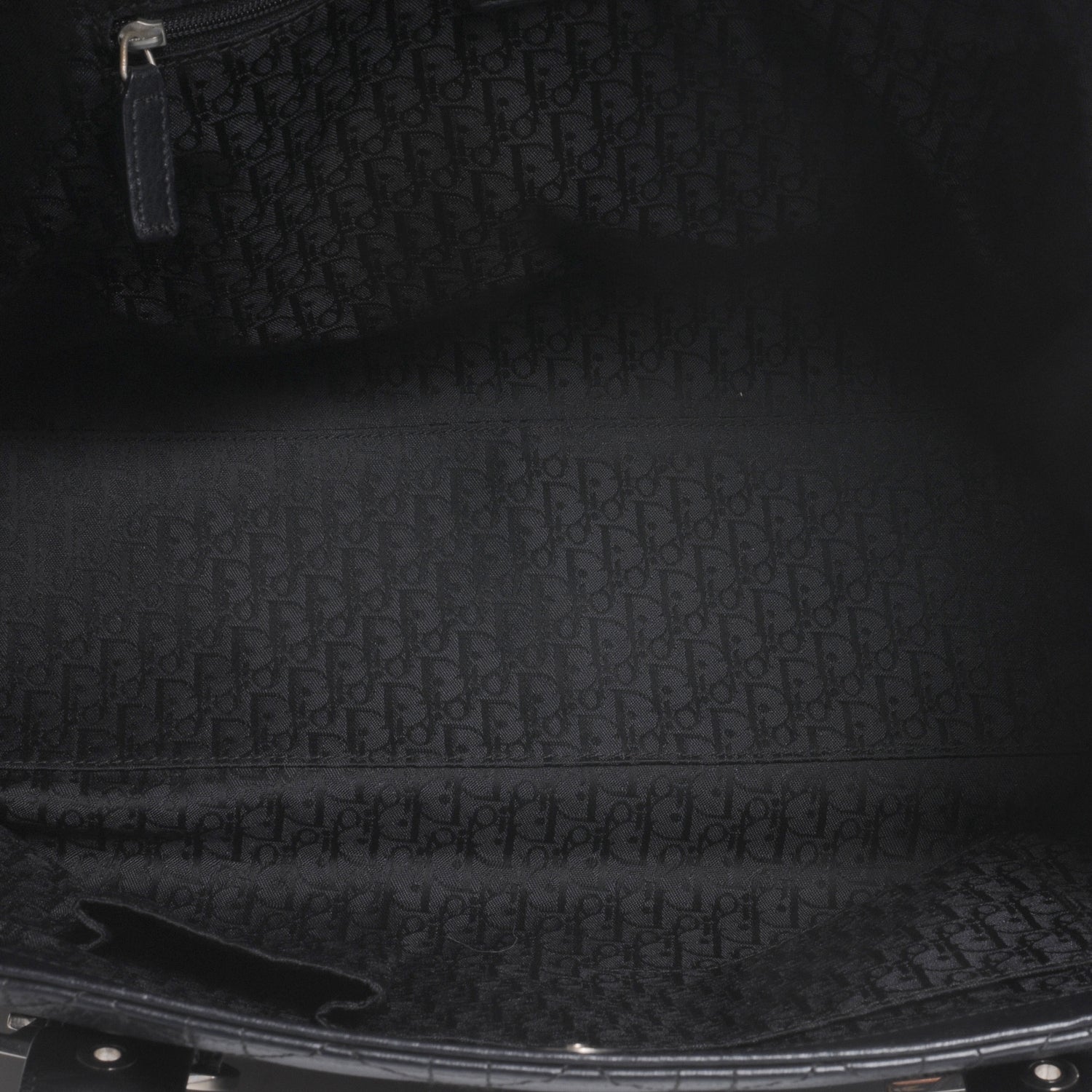 Christian Dior Leather Cannage Stitched Tote Black 5 of 7