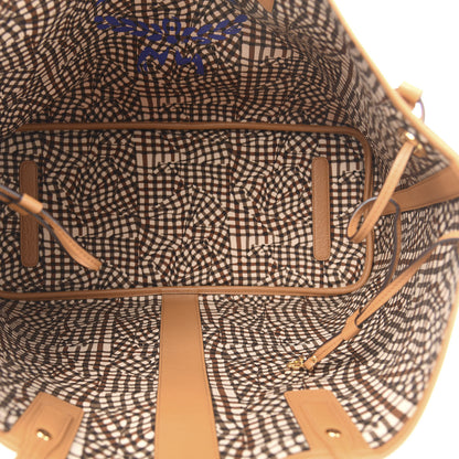 MCM Visetos Large Liz Reversible Shopper Tote Cognac 9 of 14