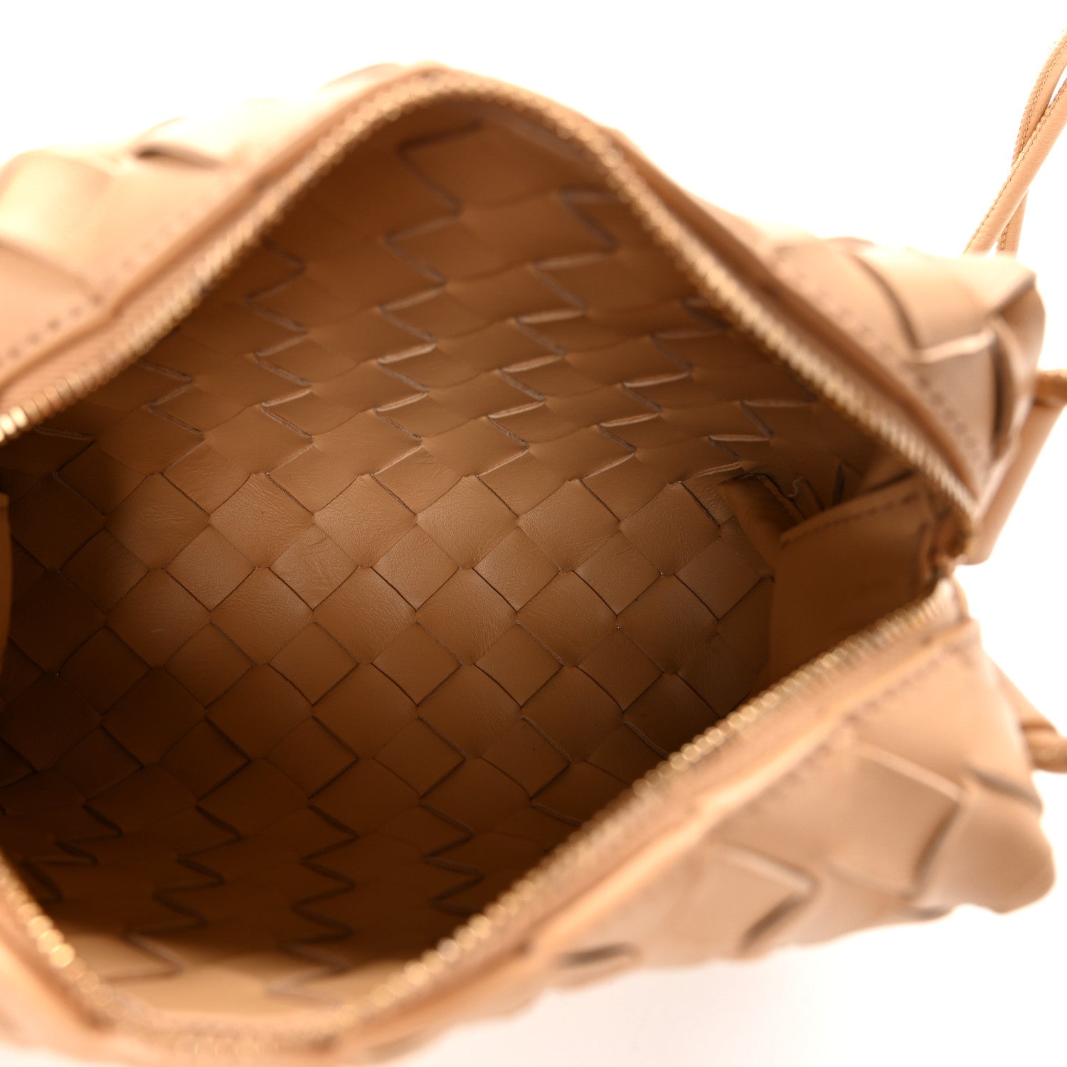 Bottega Veneta Nappa Intrecciato Mini Loop Camera Bag Almond 5 of 9