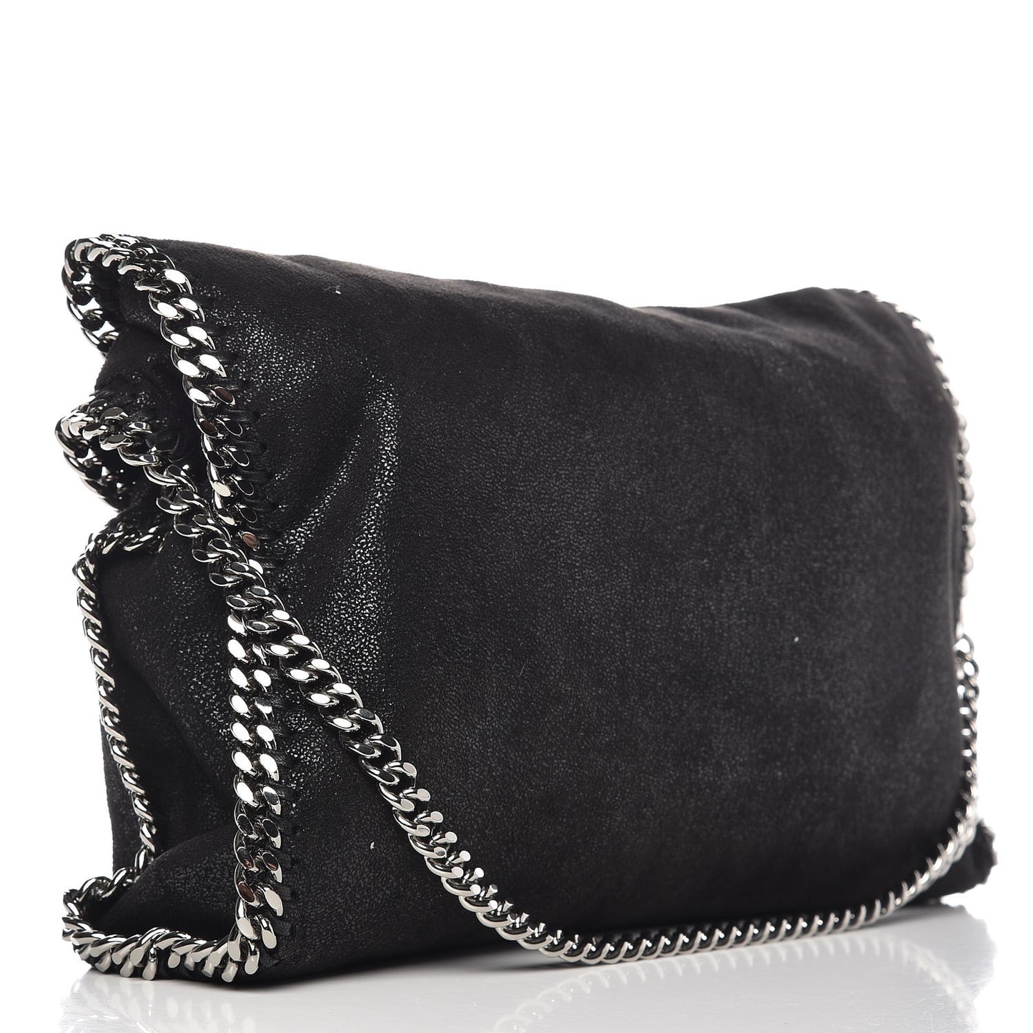 Shaggy Deer Falabella Fold Over Tote Black