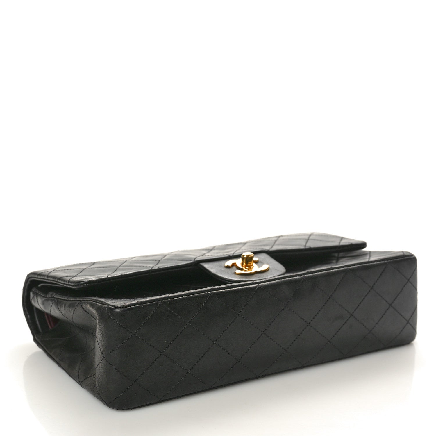 Chanel Lambskin Quilted Medium Double Flap Black 4 of 11