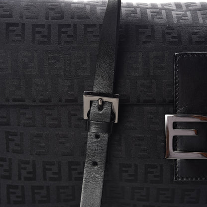 Fendi Zucchino Shoulder Bag Black 12 of 15