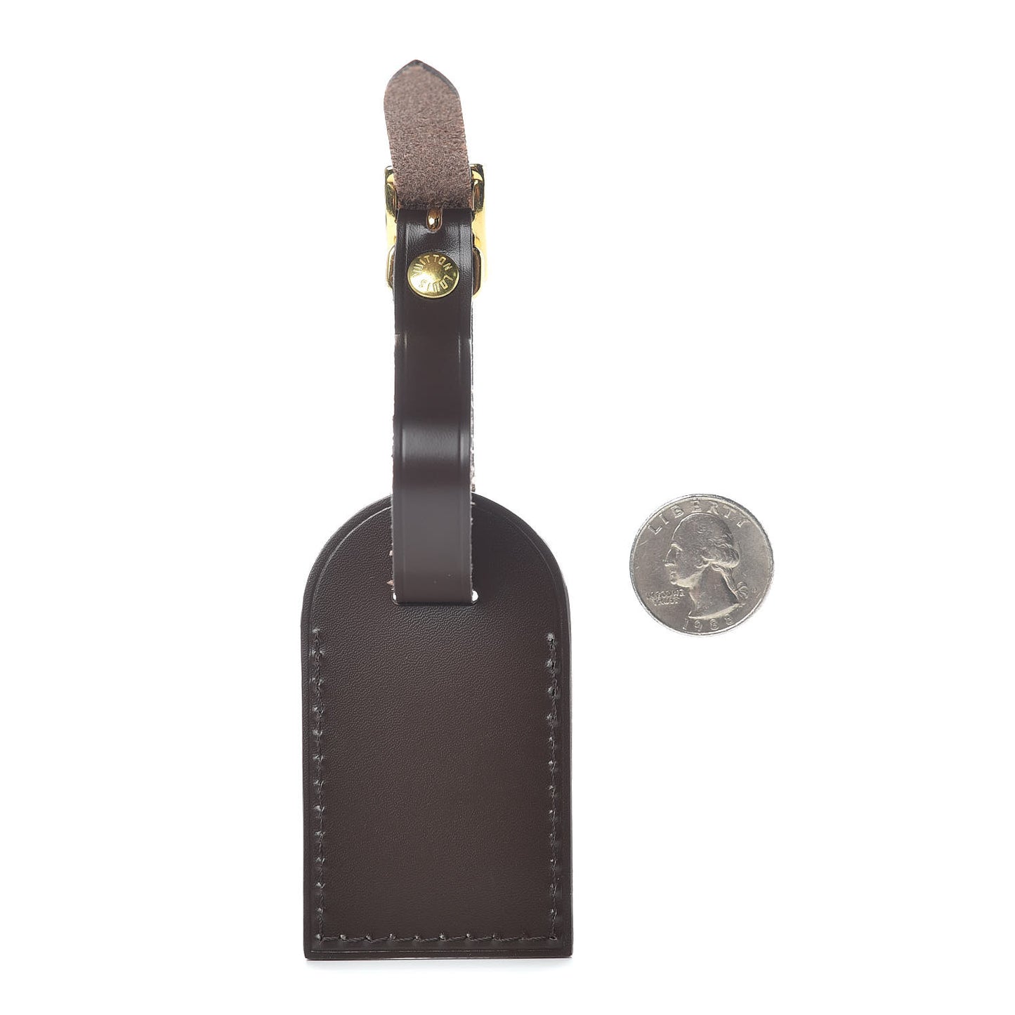 Calfskin Luggage Tag Ebene