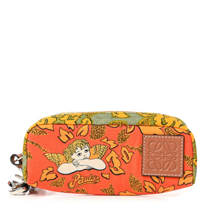 Loewe Canvas Ibiza Floral Print Paulas Sunglasses Case Orange 1 of 8