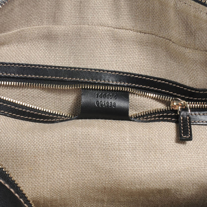 Gucci Canvas Crest Tote Black 8 of 8